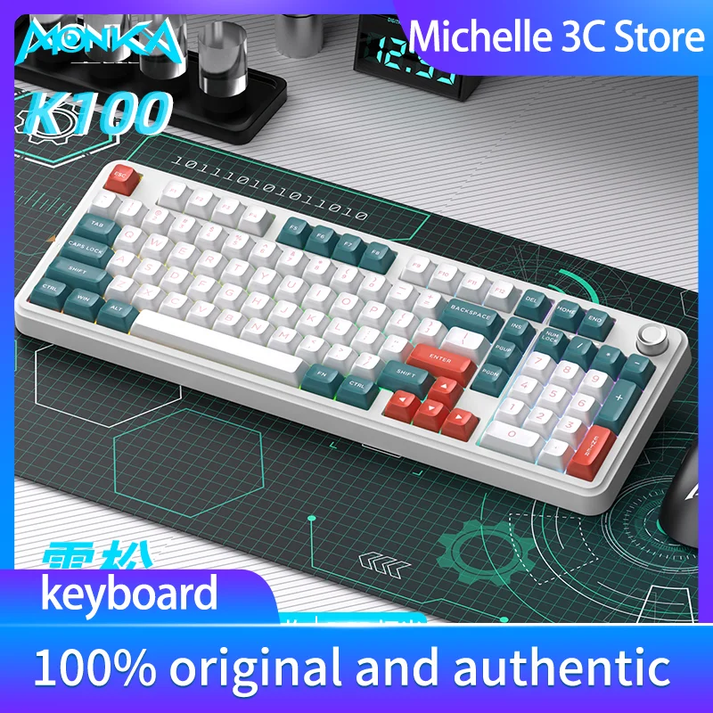 Magic K100 RGB трехцветная беспроводная игровая клавиатура