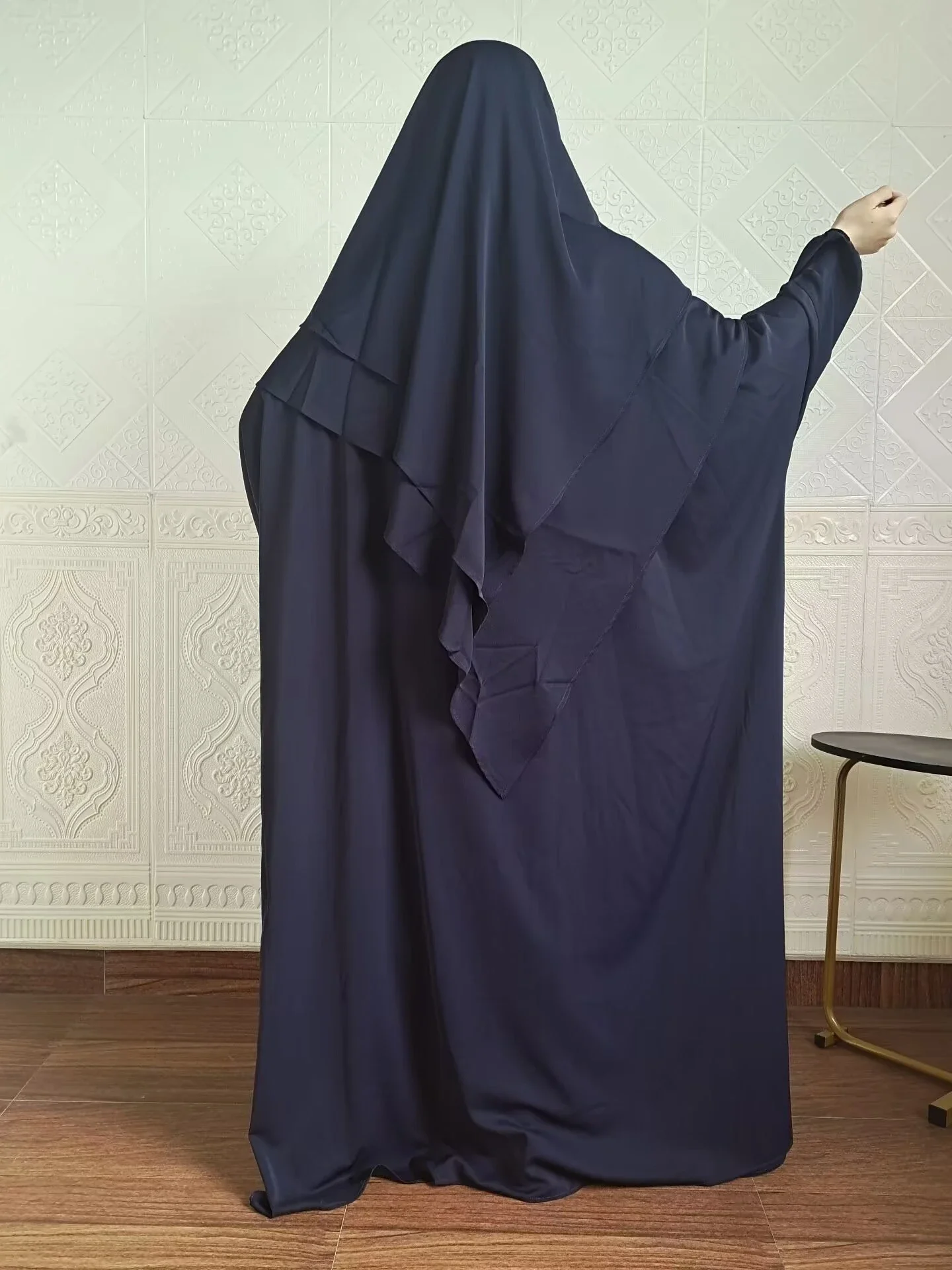 Платье Ид Абая для женщин, комплект из 2 предметов + длинный химар, никаб, Рамадан, женский молитвенный вечерние арабский халат, кафтан, платье, кафтан (art.: 3920d33b3589a) - 3920d33b3589a