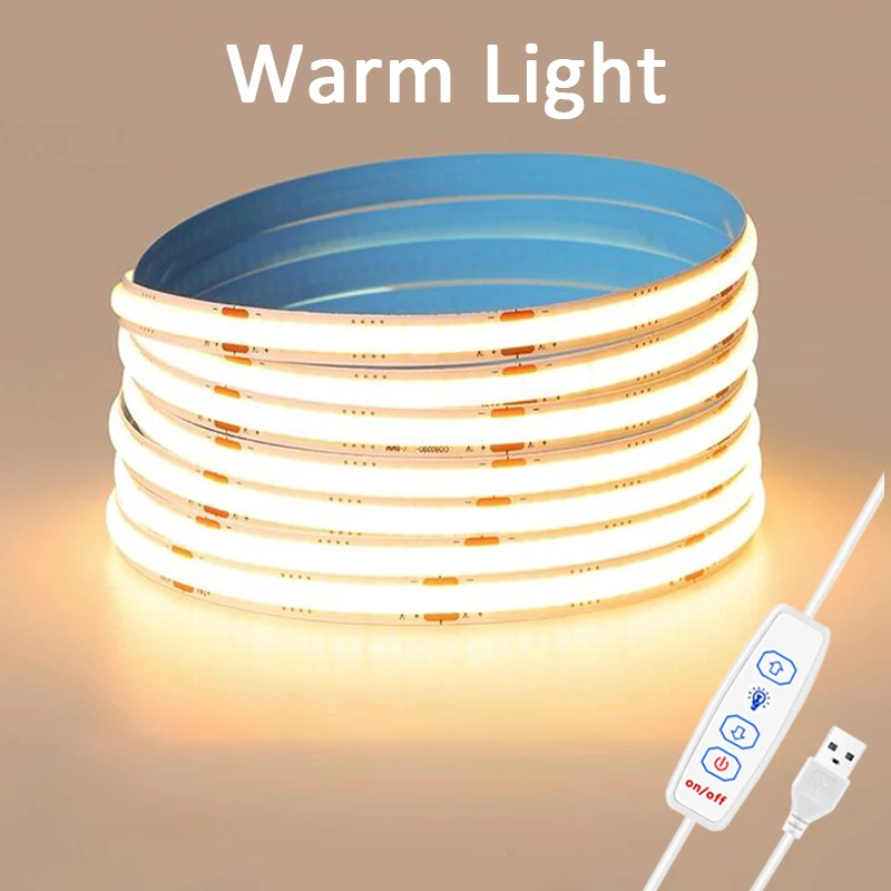 

Mikenoon COB светодиодная лента USB 5В белая 1м