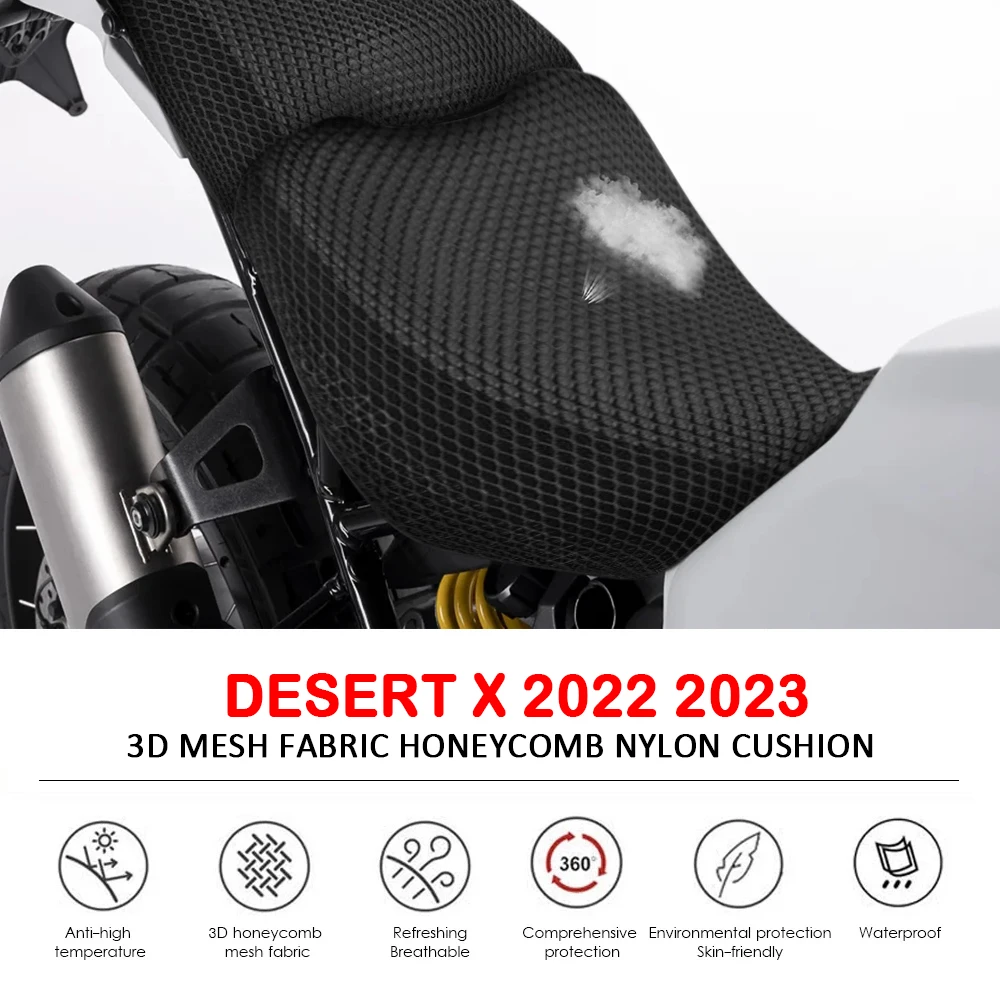 Чехлы на сиденья мотоцикла Desert X 2022 2023 аксессуары для Ducati DesertX защитная подушка 3D