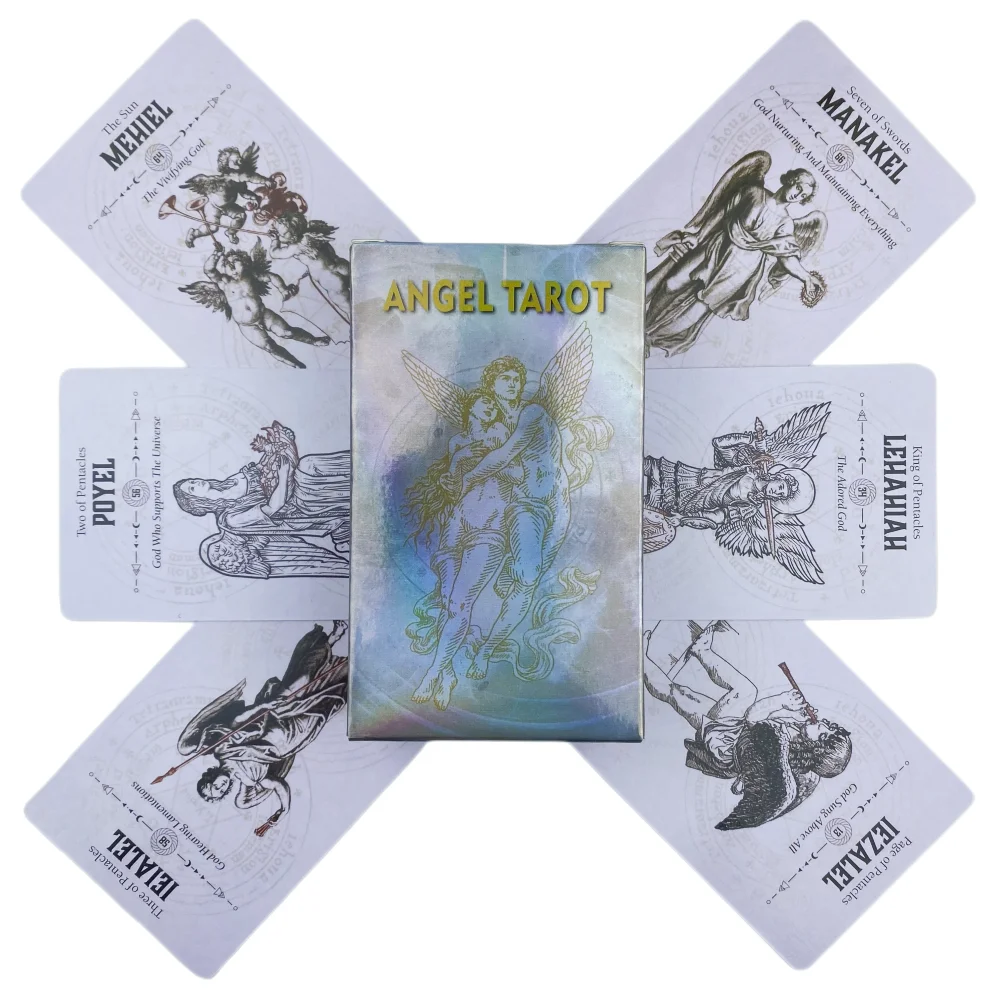 Фото Карты Таро Ангела A 78 Колода Oracle English Visions Divination Edition Borad Играющие игры №3