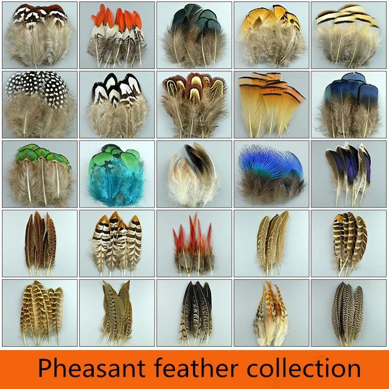 

New 20pcs High Quality Beautiful Natural Feather Pheasant Feathers Plume Diy Jewelry Christmas Holiday Decoration Optional
