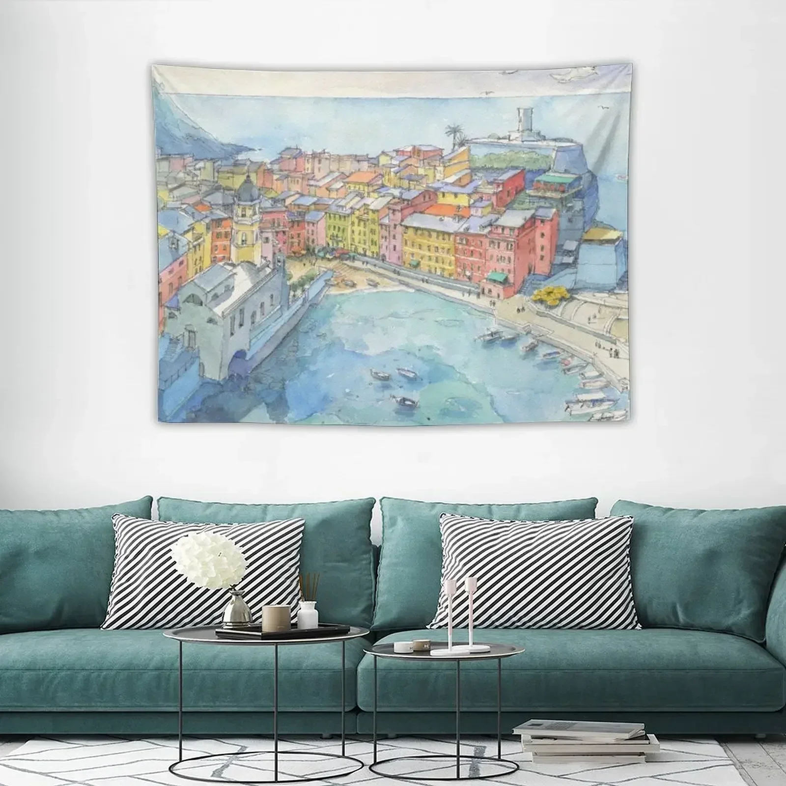 Vernazza Cinque Terre Гобелен Украшение Спальня комнаты Настенные покрытия
