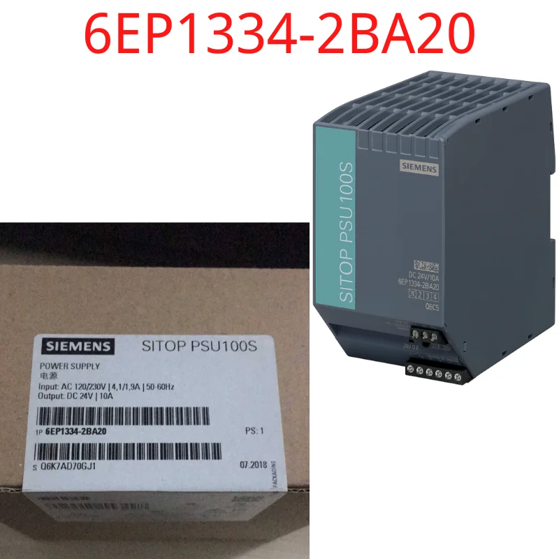 

6EP1334-2BA20 Brand New SITOP PSU100S 24 V/10 A Stabilized power supply input: 120/230 V AC, output: DC 24 V/10 A