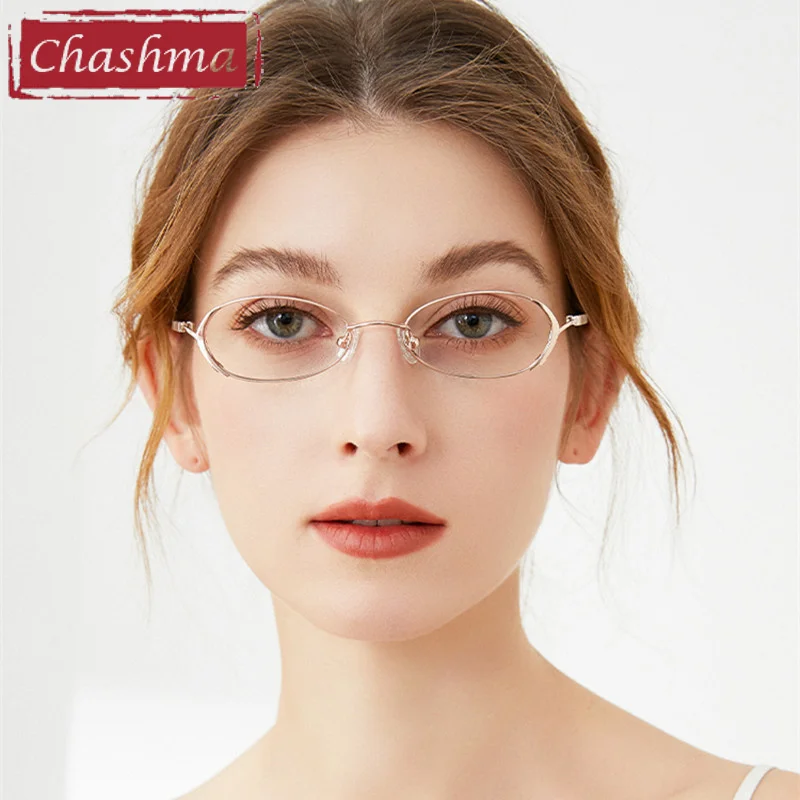 Женские ультратонкие очки Chashma маленькие по рецепту оптические линзы высокой