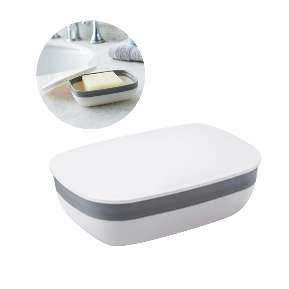 

Soap Dish Shower Case Holder Bathroom Box Container Travel Tray Dispenserbathtub
