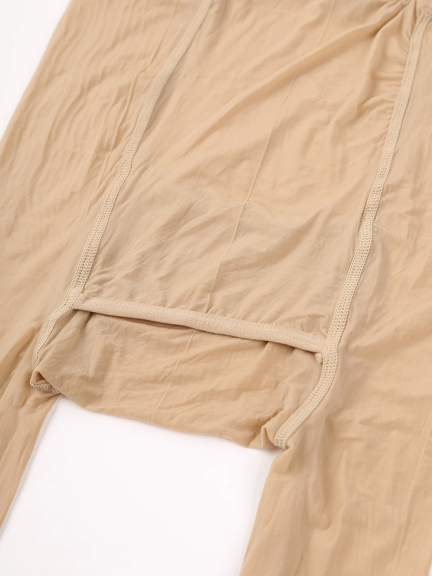 Mens See Through Leggings Underpants Solid Color Soft Comfortable Stretchy Skinny Pants Cross-Dresser Sissy Underwear Bottoms