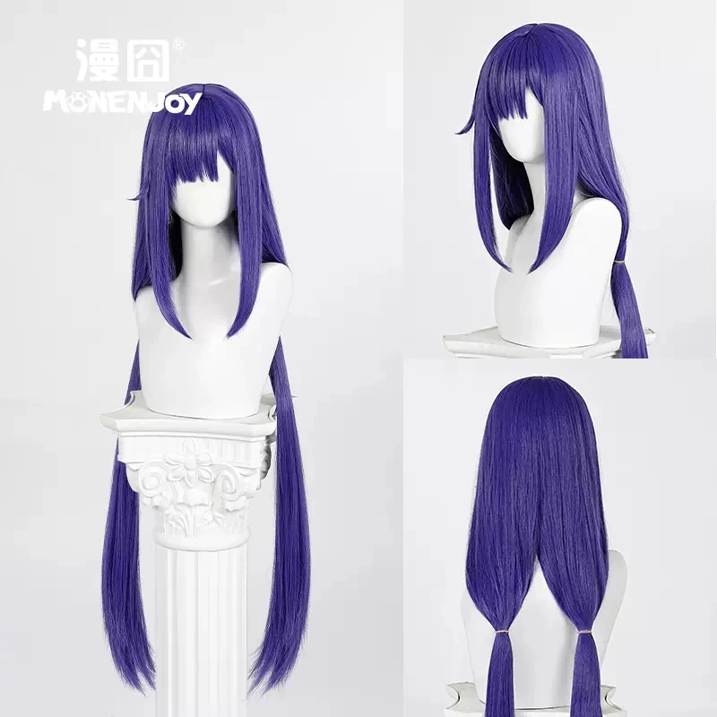 Парик для косплея из аниме ажурная игра термостойкие длинные фиолетовые волосы