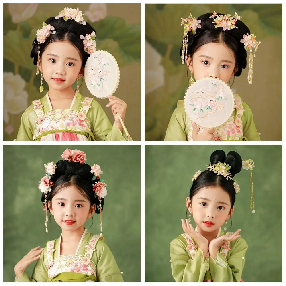 Изысканный цветок в китайском стиле набор заколок для волос серьги с кисточками