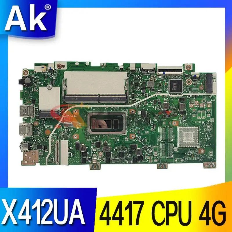 

Материнская плата X412UF с 4417 процессором, память 4G для ноутбука ASUS Vivobook X412UA X412U X412, материнская плата 100% полностью протестирована