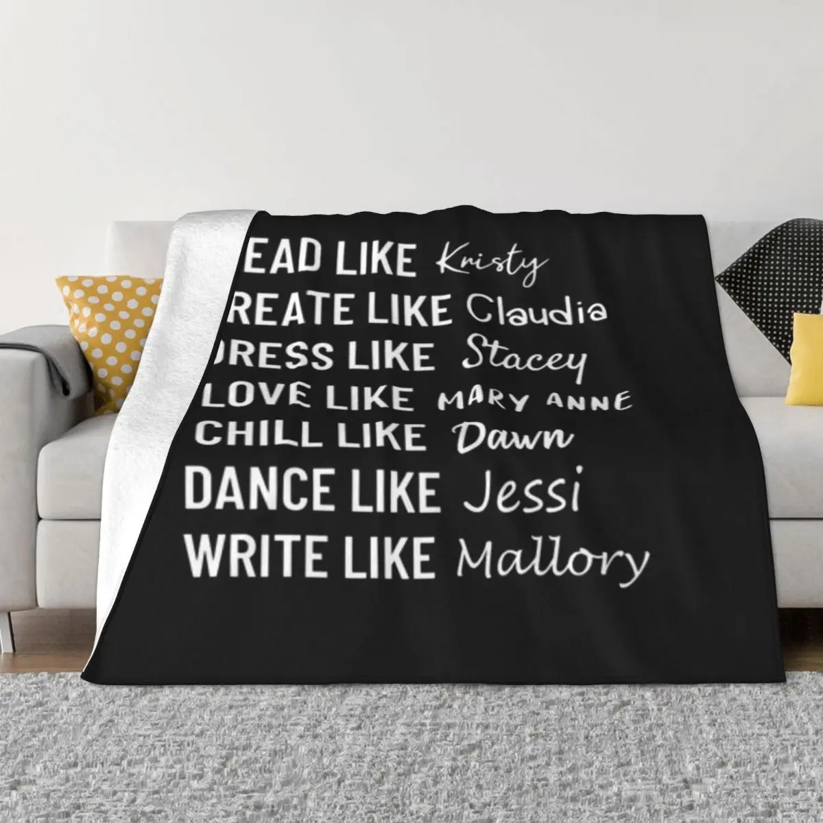 The Baby Sitters Club — Ультрамягкое одеяло из микрофлиса Kristy Claudia Stacey Mary Anne Dawn Jessi Mallory