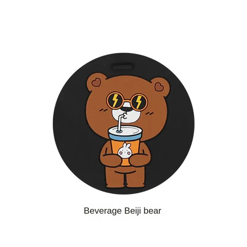 

Cute Cartoon Cup Pad Non-slip Cartoon Non-slip Coaster Personality Universal Car Water Cup Pad Car Decorations Car Storage Pad