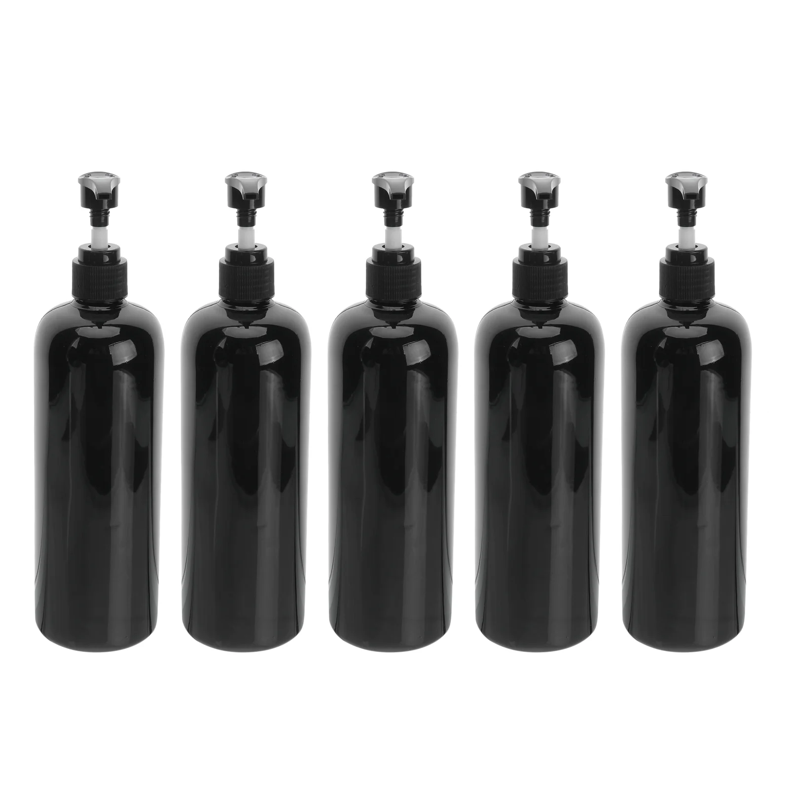 

Pump Dispenser Lotion Empty Soap Shampoo Travel Refillable Black Press Liquid Plastic Hand Container Wash Body Shower Toiletry