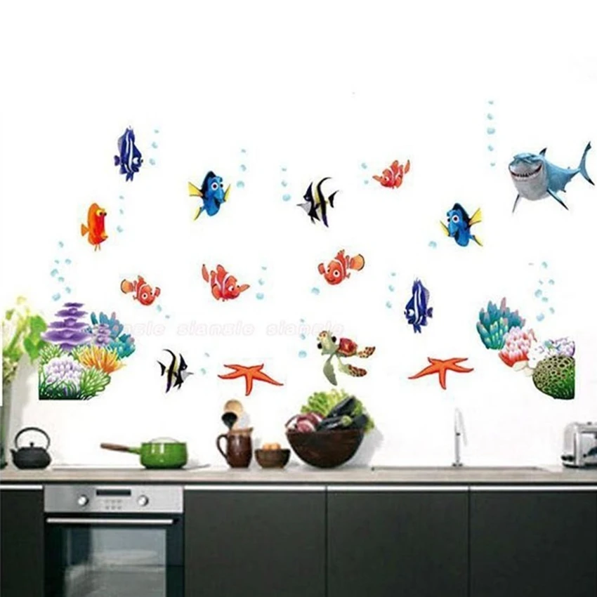 3D обои для украшения дома морская звезда рыба черепаха