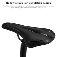 bicycle saddle mtb road bike seat gel cycling cushion exercise bike saddle seat cover silicone thickened smooth pu to minimize