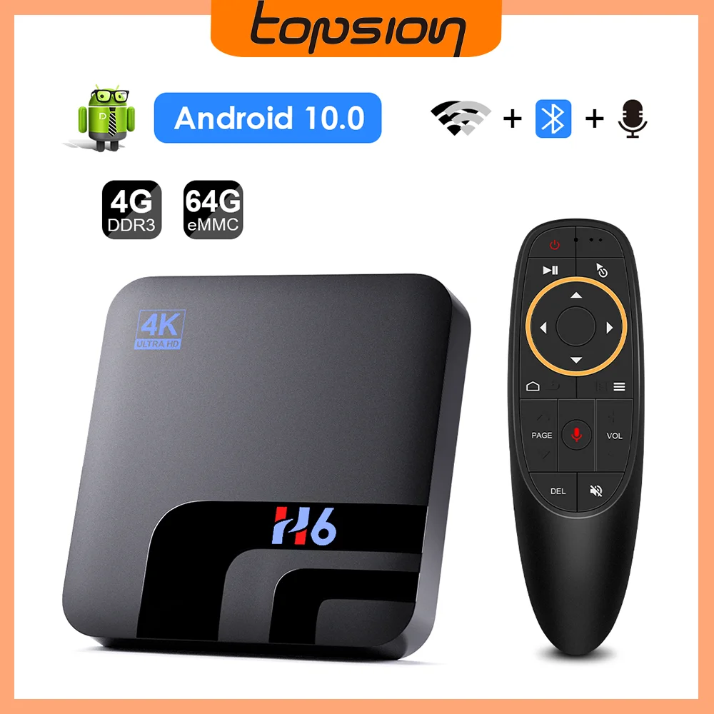 ТВ-приставка Topsion Android 10 6K медиаплеер 3D Смарт 4G 64 ГБ 2 4 и 5G с Wi-Fi | Отзывы и видеообзор -1005004523252648