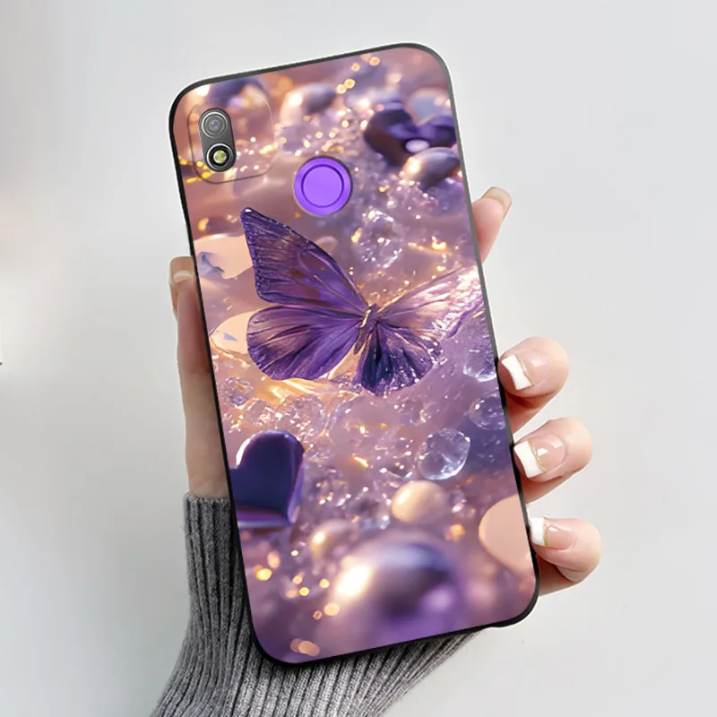 Фото Чехол для Tecno Pop 4 BC2c, роскошный модный чехол с цветами и бабочками, мягкий силиконовый защитный чехол для телефона Tecno Pop 4 Pop4 №5