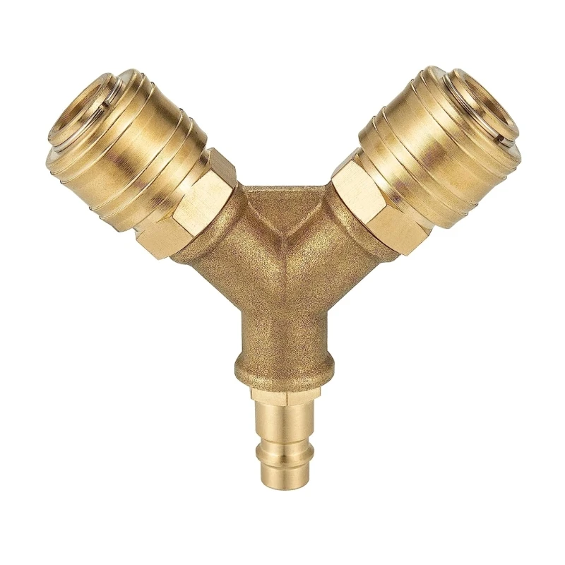 Air Hoses Quick Coupling Distributor Compressed Air Softener with Male Thread Brass Compressed Air Distributor Durable