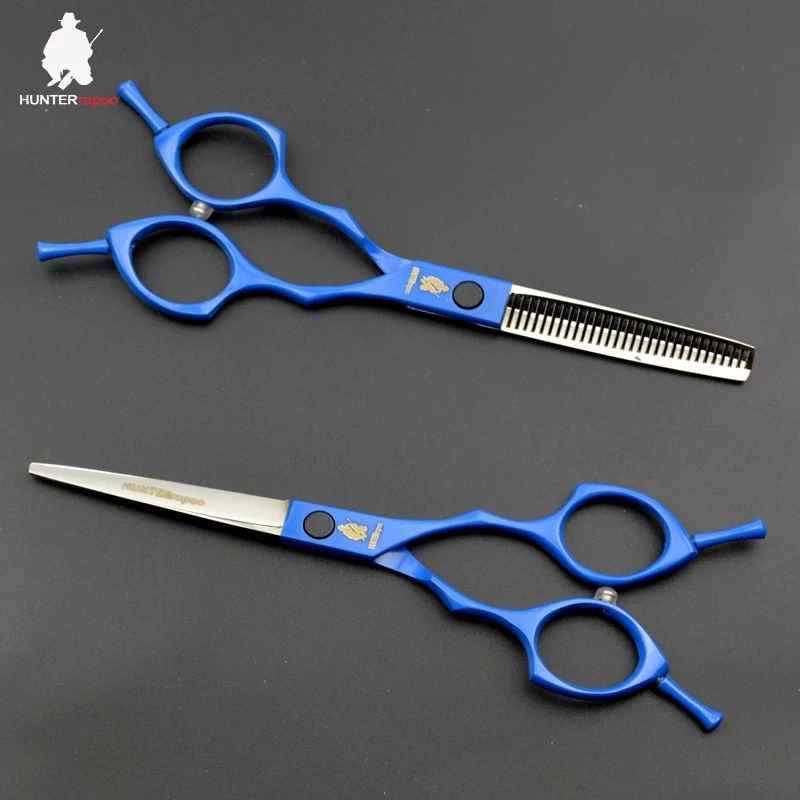 

30% скидка синий 6,0/7,0 дюймов HT9170 ножницы из нержавеющей стали для парикмахера ножницы для стрижки волос набор ножниц для филировки триммера