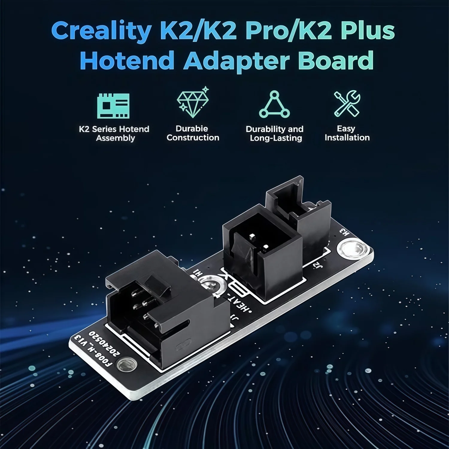 Фото Комплект для модернизации 3D-принтера Creality K2 Plus: хотэнд, сопло, плата адаптера хотэнда, Upgrade 300 ° Высокотемпературные аксессуары для экструдеров C-типа №5