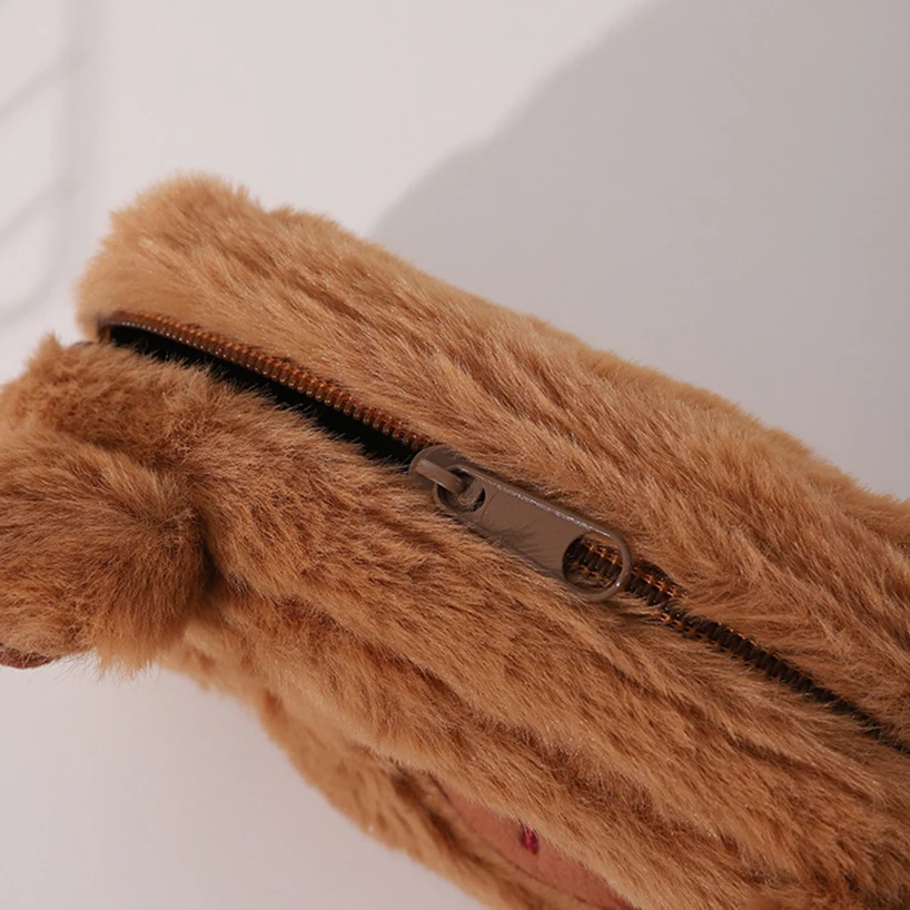 Чехол для карандашей милый плюшевый чехол и ручек школьные принадлежности