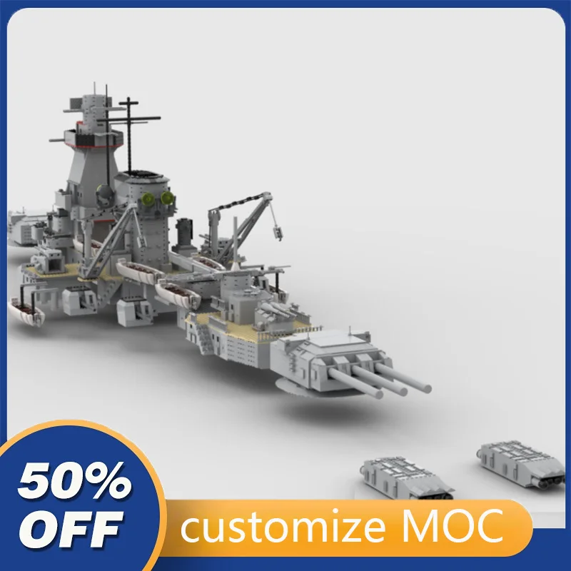 

8105PCS Customized MOC Admiral Graf Spee Heavy Cruiser Ship Model Building Blocks Bricks Children birthday toys Christmas gifts