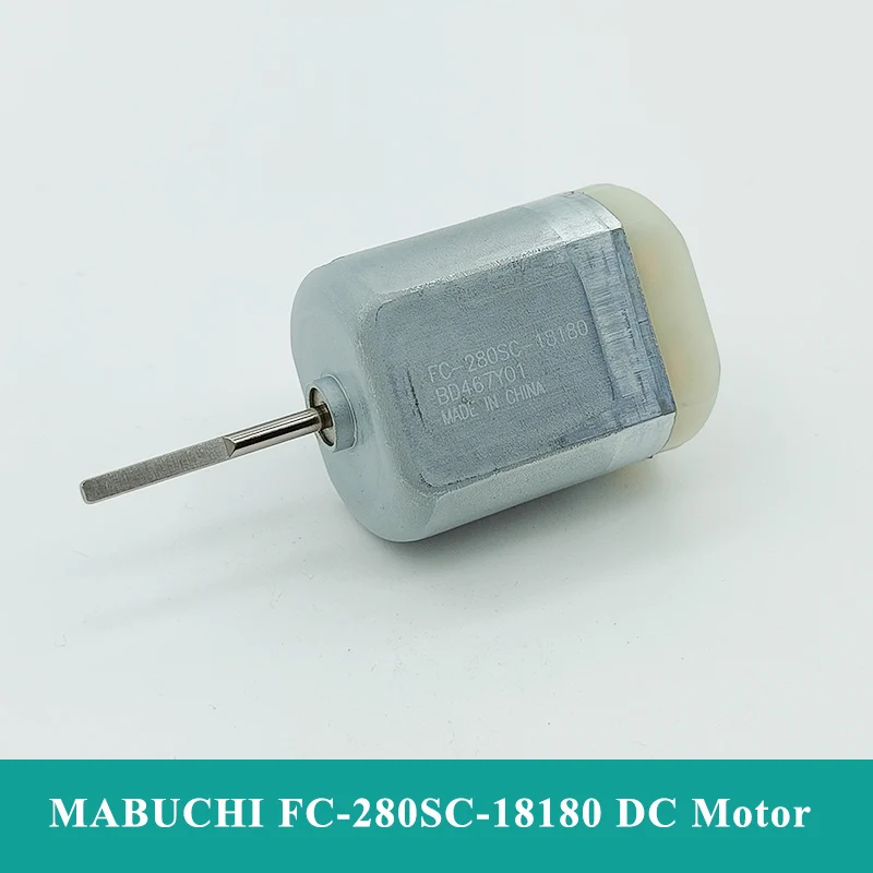 

Mabuchi 280 Motor FC-280SC-18180 D Shaft 24mm Micro DC12V Car Door Lock Actuator Folding Rearview Mirror Repair Motor Long Shaft