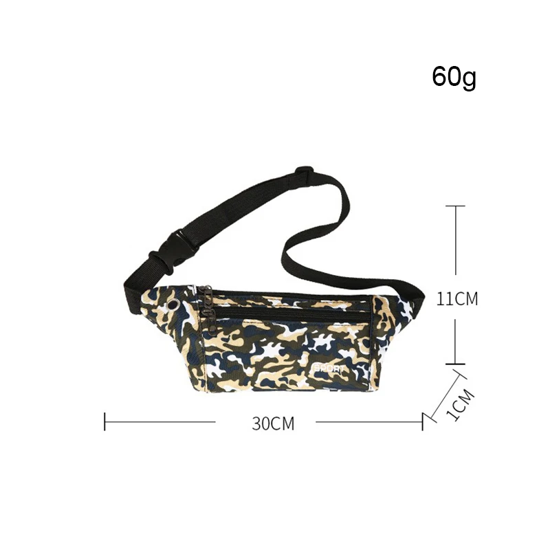 Popular Fashionable Colours Waist Bag Polyester Custom Men Women'S Chest Bags Running Waist Bag Bum Bag With Headphone Hole