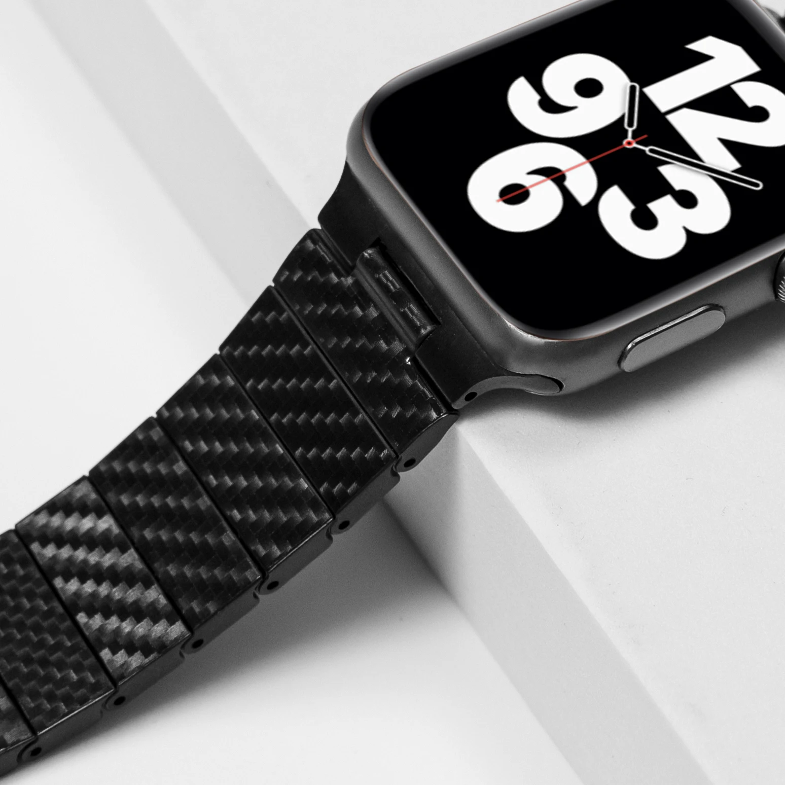 Ремешок из углеродного волокна для Apple Watch Band легкий звеньевой браслет iWatch Series 5 4 3