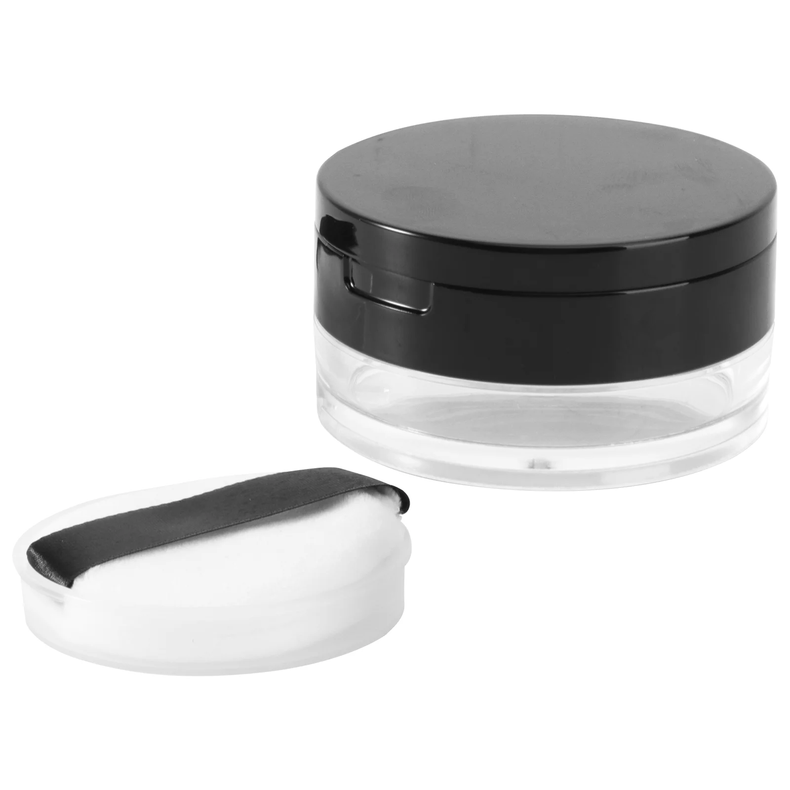 

Powder Box Case Loosecontainerrefillabletravel Mirror Reusablepuff Makeup Empty Acrylic Jar Portable
