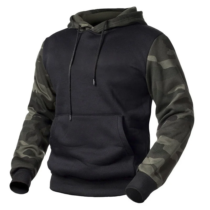 

Autumn Spring Hip Hop Camouflage Hoodies Men Casual Pullover Fleece Hooded Sweatshirt Male Military Hooded Jacket EU Size S-XXL
