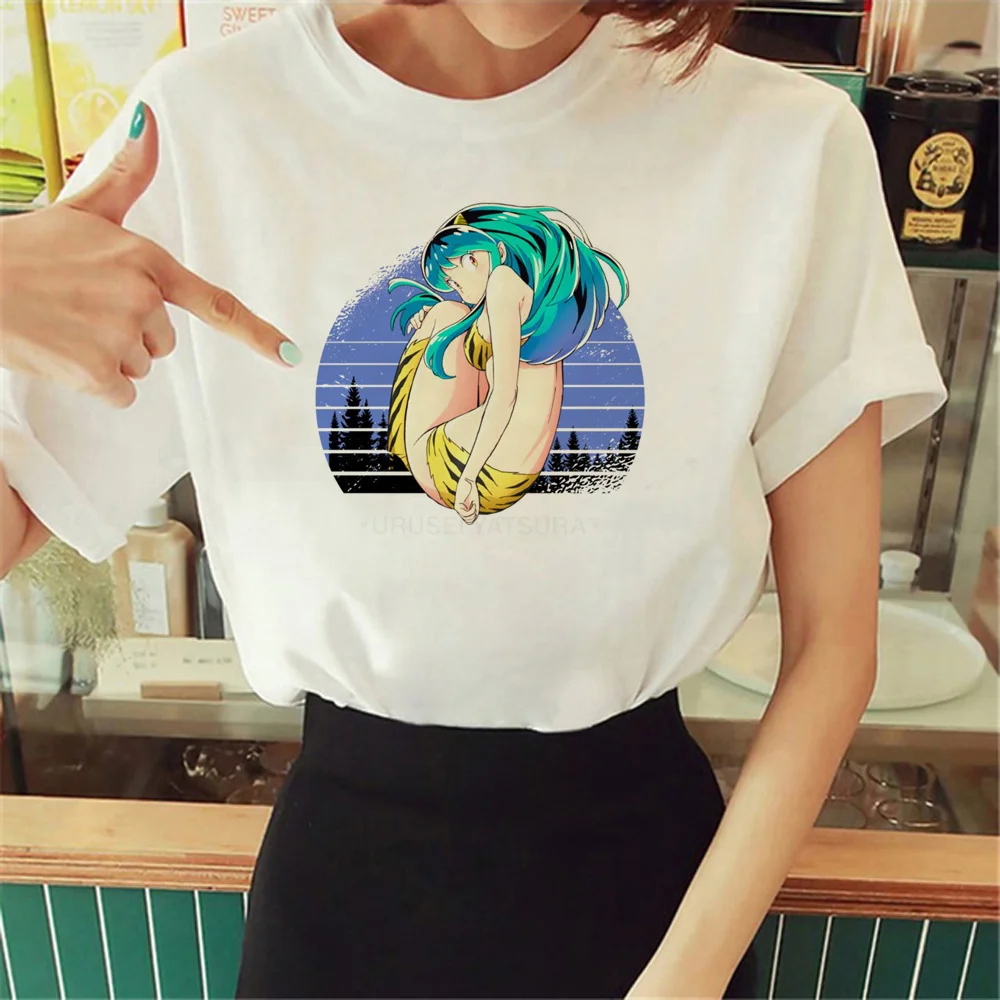 

Футболки Urusei Yatsura, женская футболка с графическим рисунком, уличная одежда для девушек