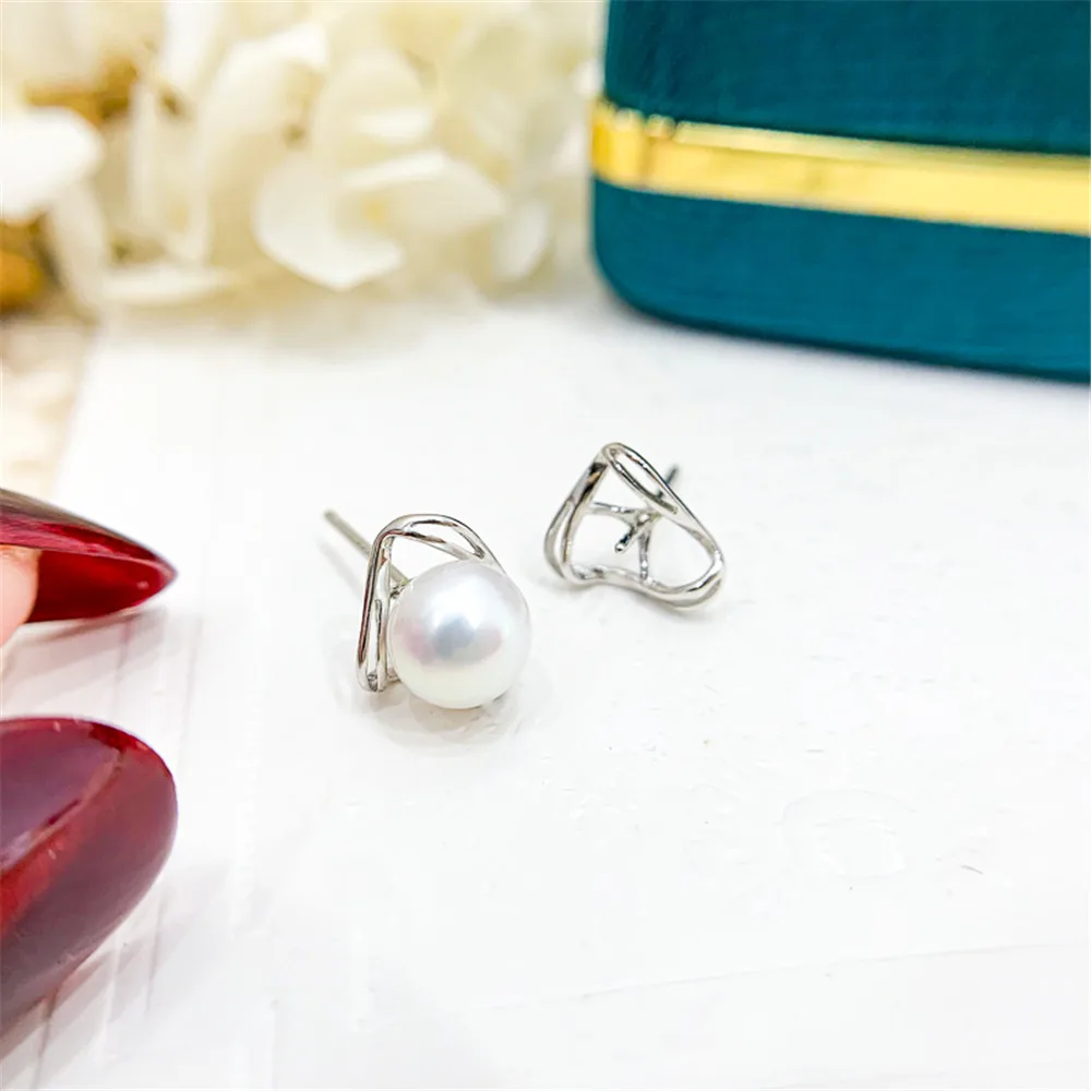 

S925 Sterling Silver Earring Hooks Accessories Gold Silver Ear Studs Ear Hooks Wire For Pearl Earrings Jewelry Making Findings