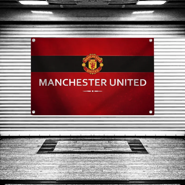 Манчестер Юнайтед FC M-Manchester U-образный полиэстеровый флаг экологически чистый