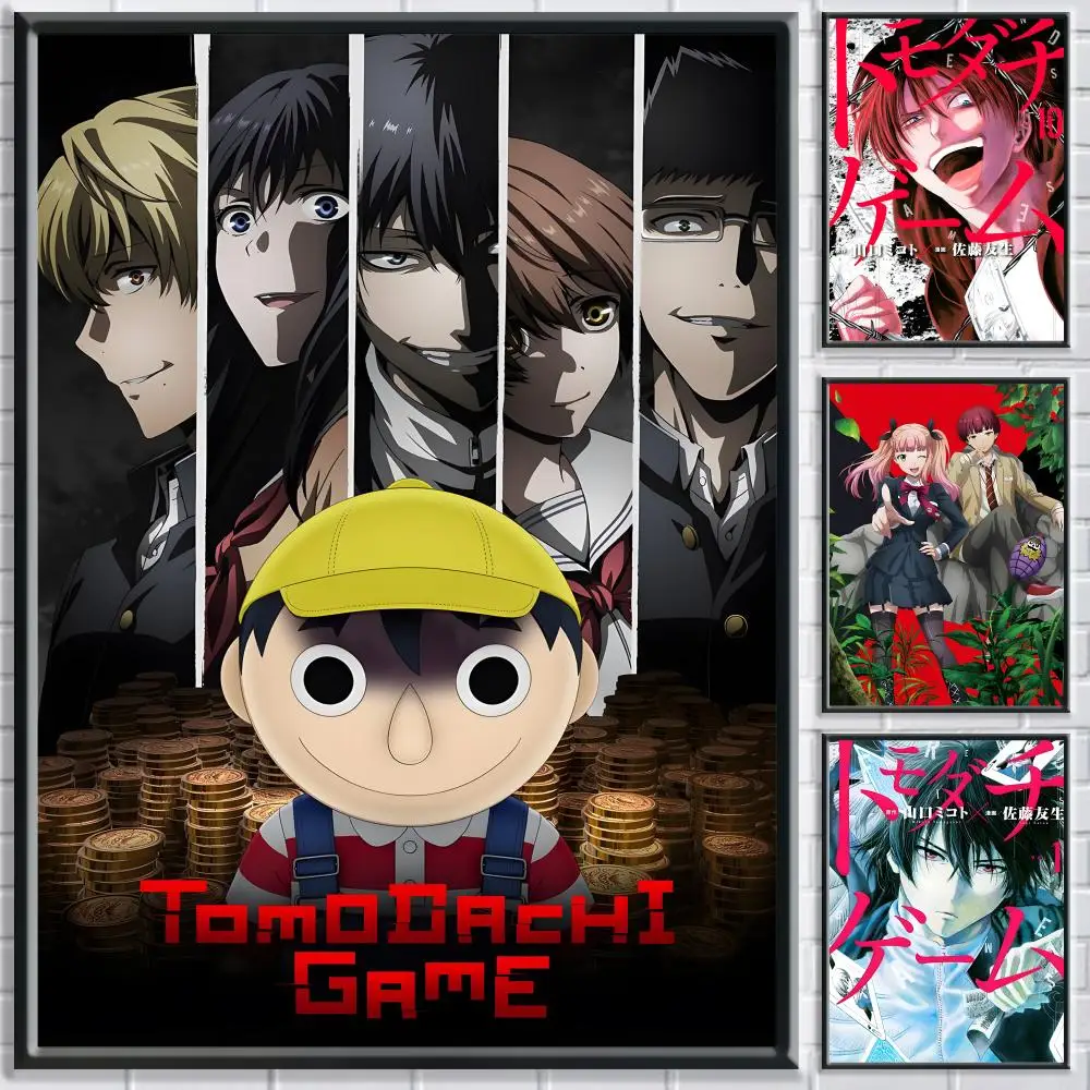 Фото Постер с изображением аниме T-Tomodachi Game, HD, самоклеящийся, водонепроницаемый, настенный декор, идеально подходит для дома, офиса, общежития, спальни, отличный подарок №1