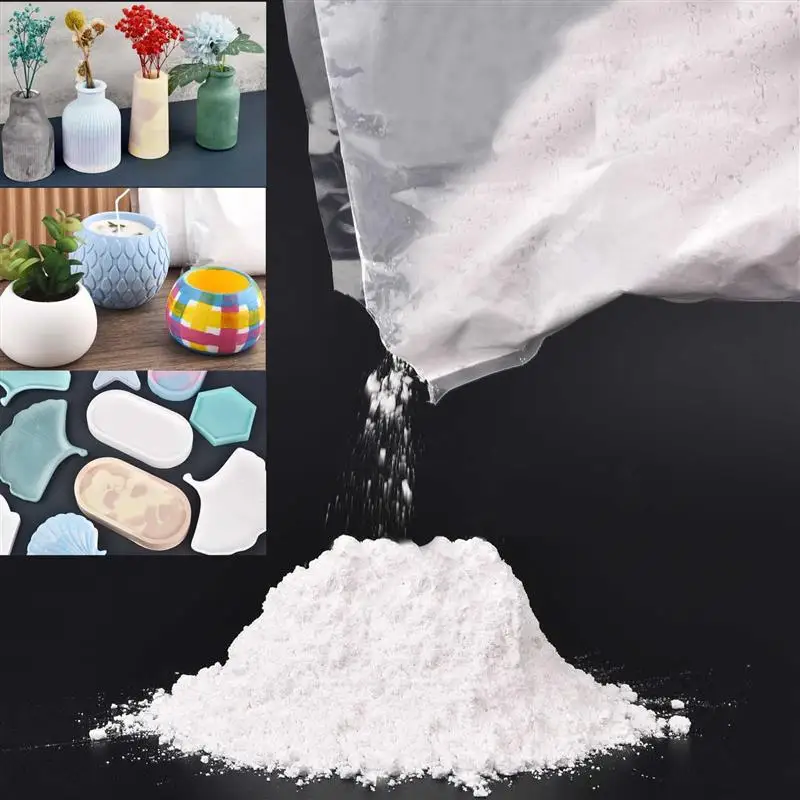

High Density White Plaster Powder For Diy Handmade Casting Mould Aromatherapy Gypsum Powder Clay Concrete 100/140/200/500/1000G