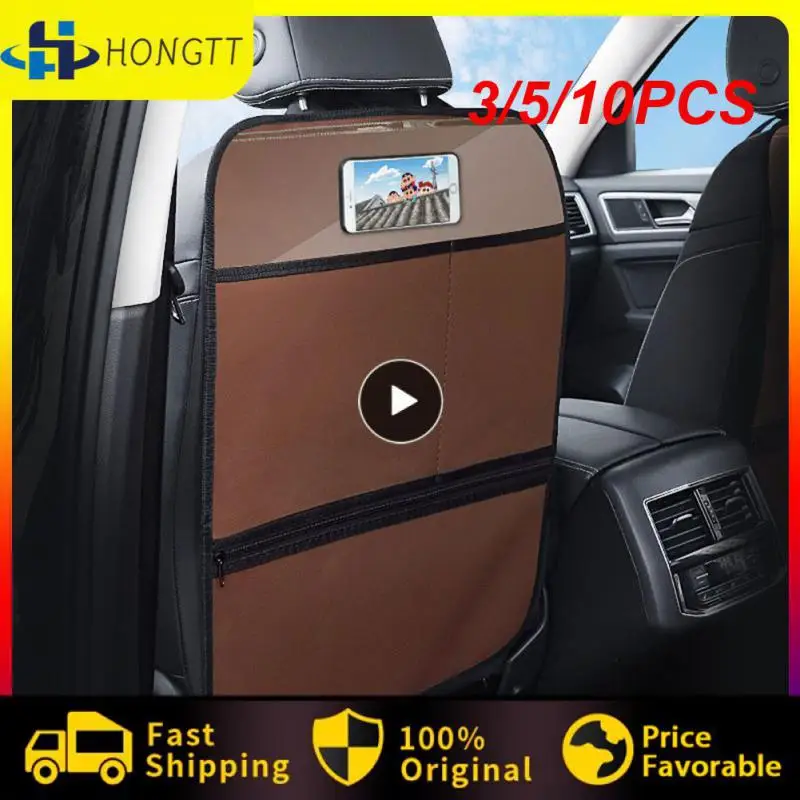 

3/5/10PCS Leather Anti-dirty Anti Dirty Mat Multipurpose Car Seat Back Protector Cover Anti-kick Auto Seat Cover Car Accessories