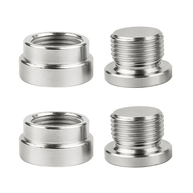 

Аксессуары для датчика кислорода O2, со ступенчатым монтажным штекером и заглушками (2 булавки + 2 вилки) M18 x 1,5, фитинги для датчика кислорода, Сварочная булавка