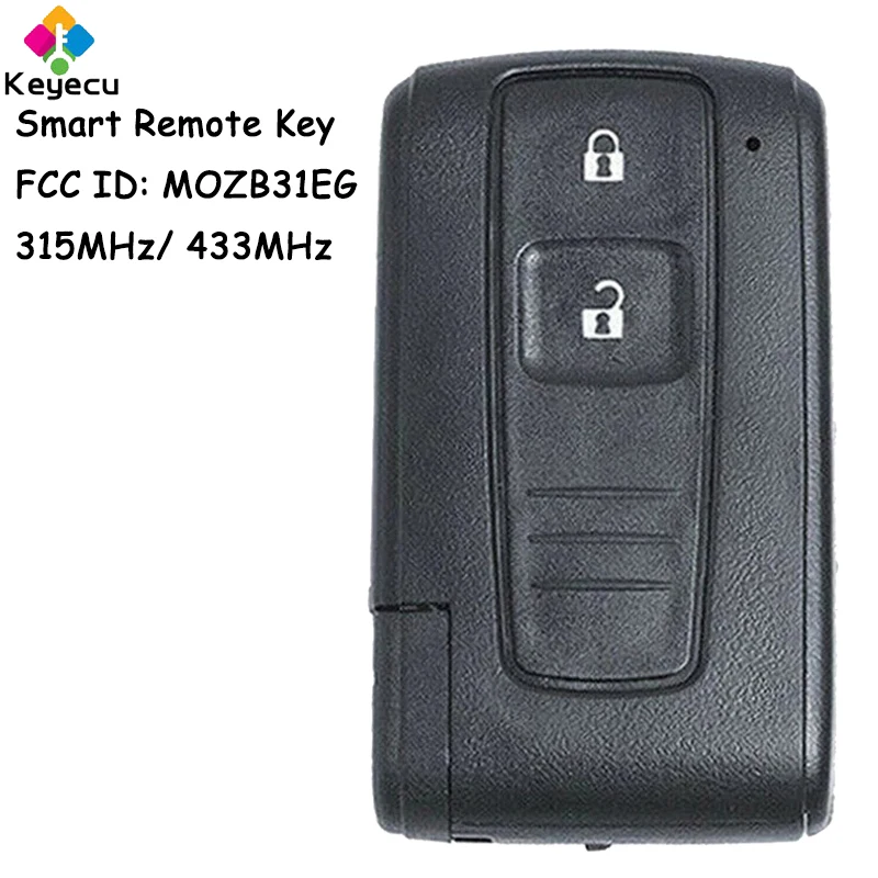 

KEYECU Smart Remote Control Car Key With 2 Buttons for Toyota Prius 2004 2005 2006 2007 2008 2009 Fob FCC ID: M0ZB31EG MOZB31EG