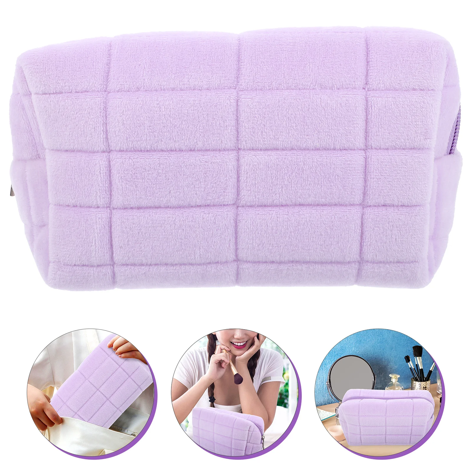 Bag Vanity Cosmetics Women Makeup Bags Pouch for Organizer Zippered Storage Travel Pouches Cute