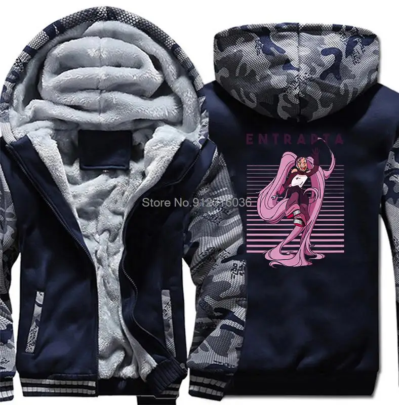 

She Ra Princess of Power Anime Manga Hoodie The Princess Of Power Stripes Entrapta Winter Men Jacket Thicken Hoody Coat Hooded