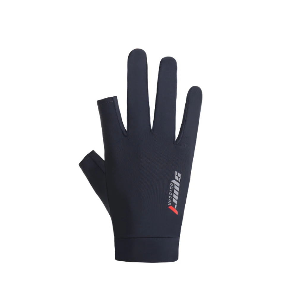 

Gloves Ice Silk Exposed Finger Half Finger Gloves Leakage Two Finger Soft Fishing Gloves Cycling Mittens Fitness Gloves Delicate