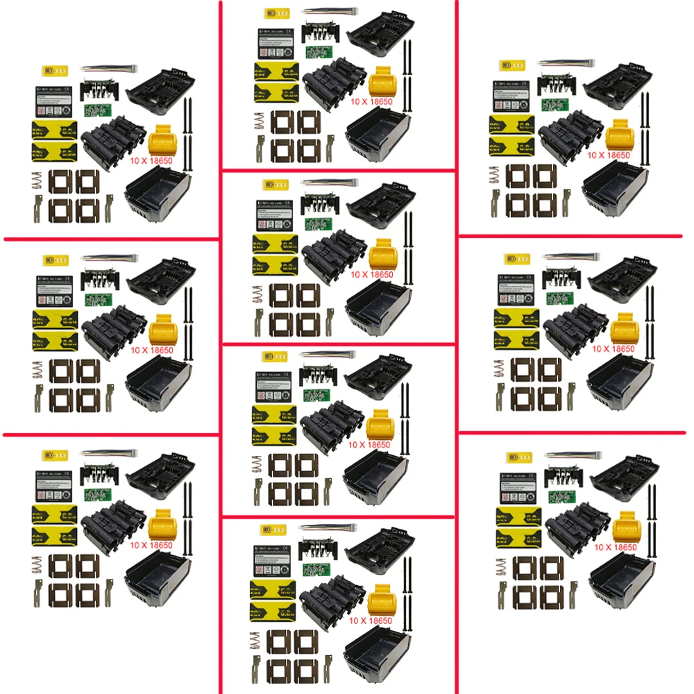 

DCB200 Li-ion Battery Plastic Case PCB Charging Protection Circuit Board Box Shell For Dewalt 18V 20V 4Ah 6Ah Lithium Power Tool