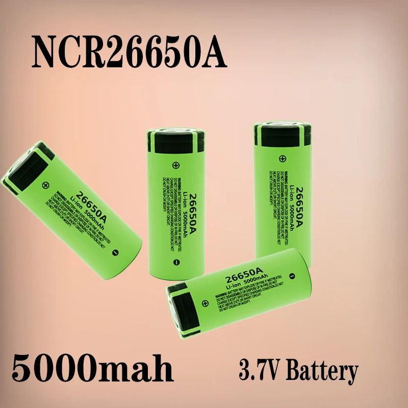 

100% original NC26650A lithium-ion battery 5000mAh 3.7V rechargeable battery, suitable for toy 26650A LED flashlights