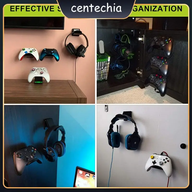 

Gamepad Headphone Holder Hanging Stand Hanging Stand Holder Wall Mount Holder Wall-mounted Rack Adhesive Game Controller Holder