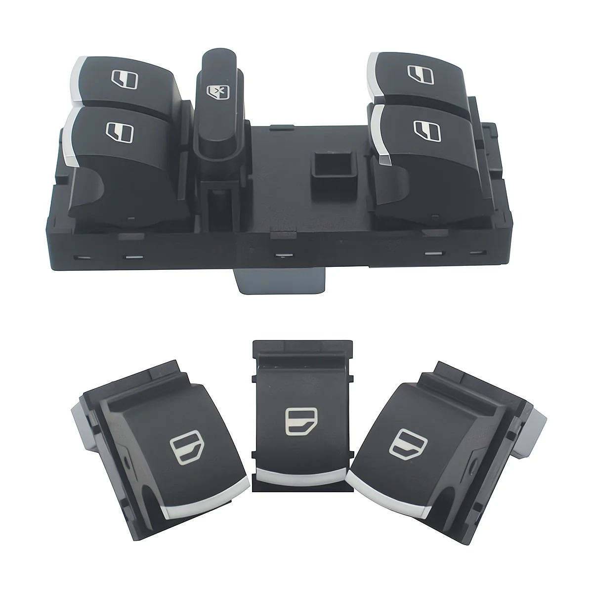 

4 Pcs/Kit Master Power Window Switch Electric Control Switch for Golf Jetta Passat Tiguan CC 5K4959857 5ND959855
