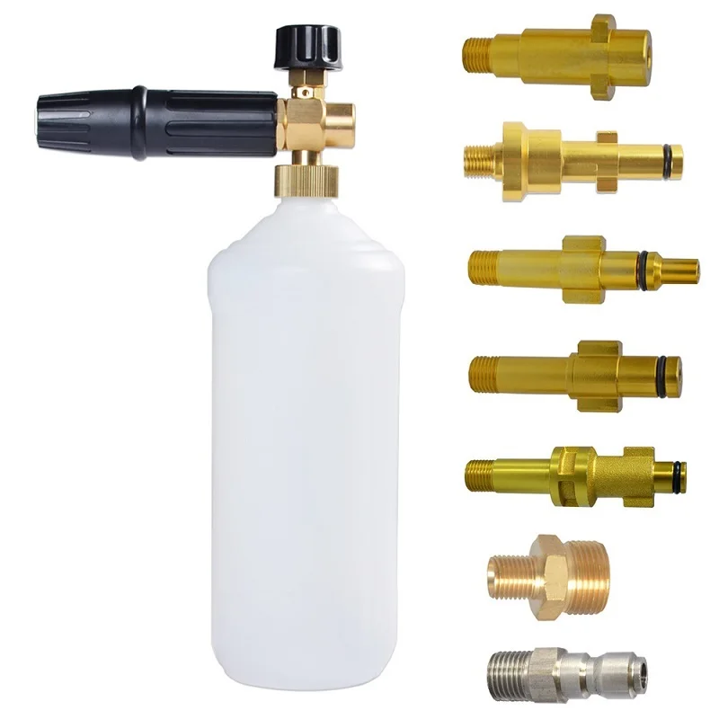 

Car Wash Foam Gun Nozzle Foam cannon foam generator for Karcher Kranzle Interskol Elitech Huter Gerni Stihl High Pressure Washer