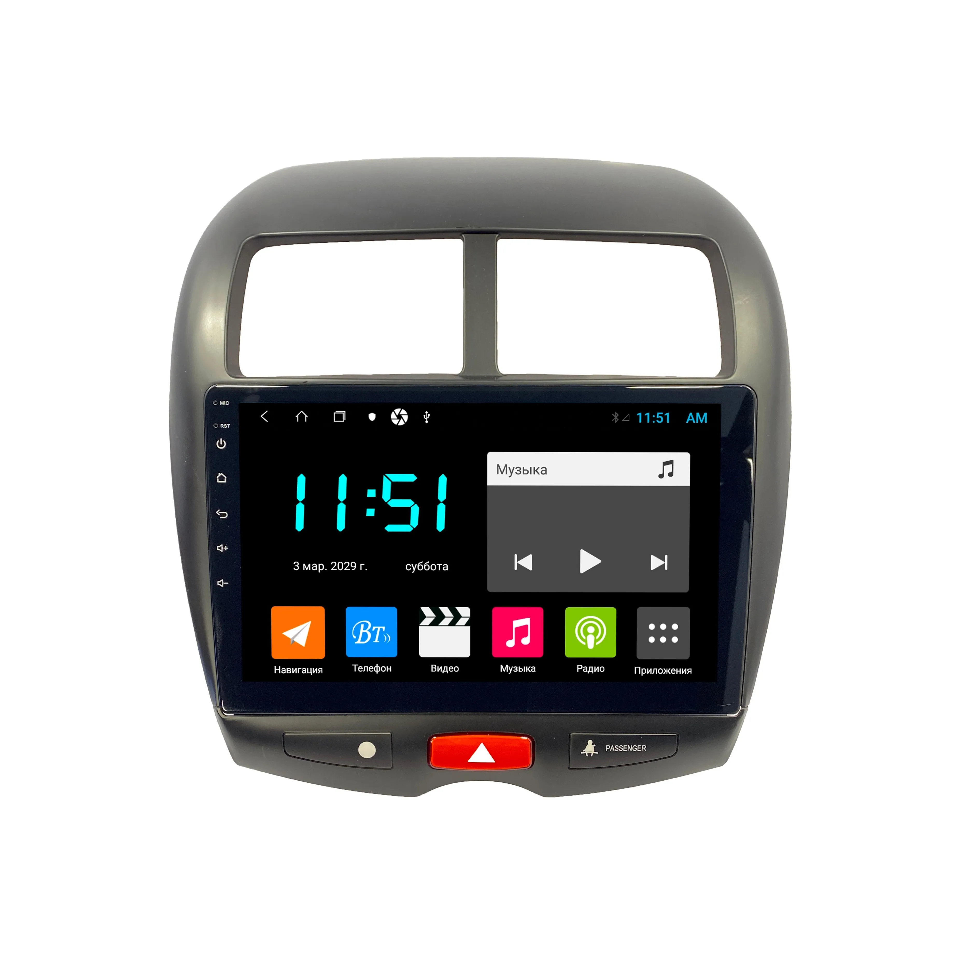 Штатная магнитола на Mitsubishi ASX до 2014 Митсубиси АСХ автомагнитола 2 DIN DVD GPS android