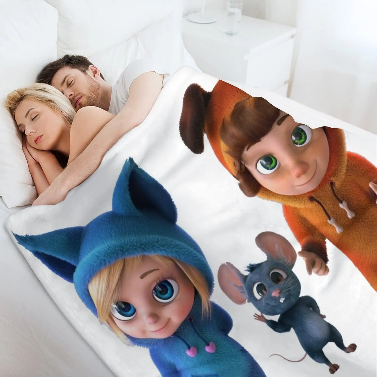 Фото Декоративное одеяло Dave & Ava - ABC Deva и Ava, подарочные одеяла на День святого Валентина, зимние детские одеяла №5