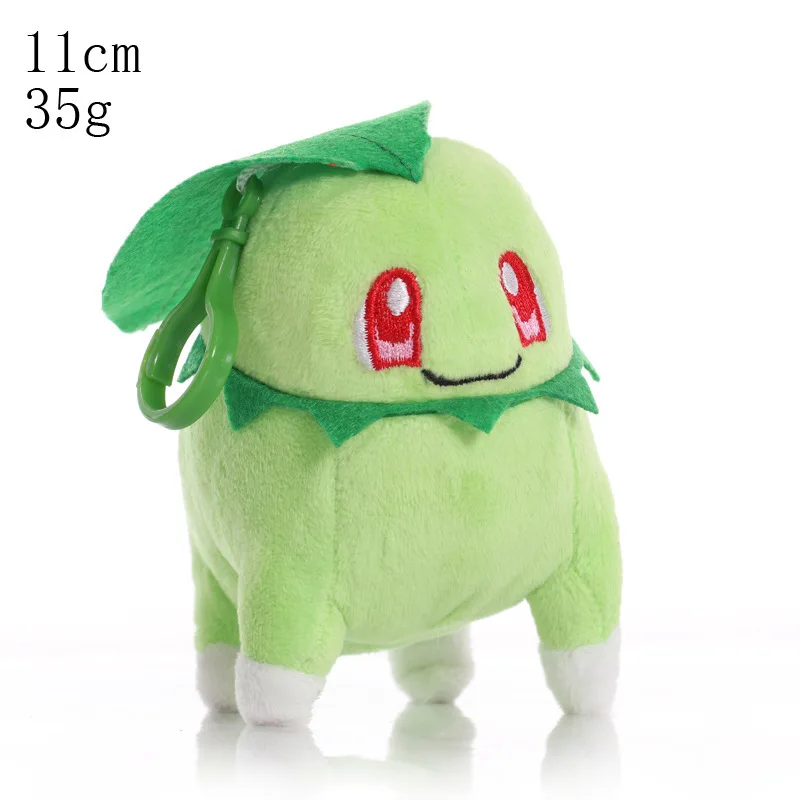 Pokemon Plush Toy Keychain Pikachu Bulbasaur Charmander Squirtle Eevee Vaporeon Jolteon Flareon Chikorita Schoolbag Pendant Gift images - 6